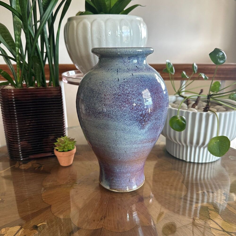 Vintage Jim Weber, South Carolina 1986 Studio Pottery Vase, 10.5"
